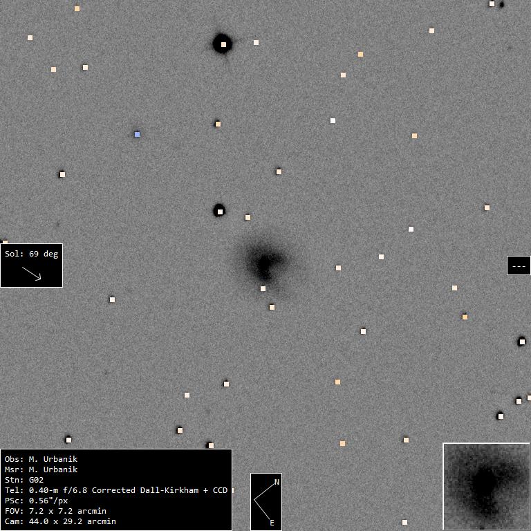 Snímka kométy 12P/Pons